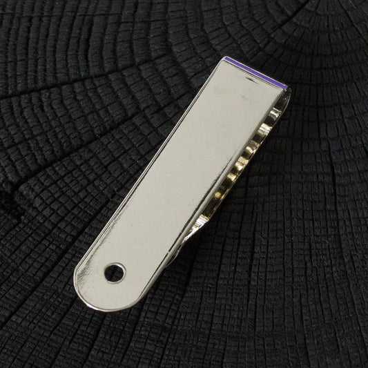 Klips do paska - srebrny, podłużny – CraftPoint