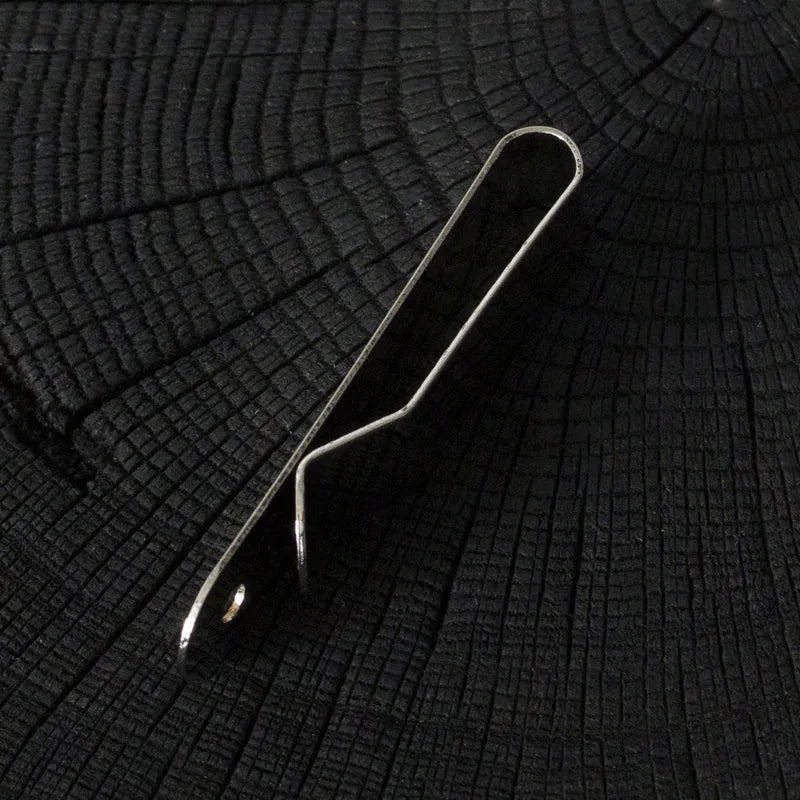 Klips do paska - srebrny, podłużny – CraftPoint
