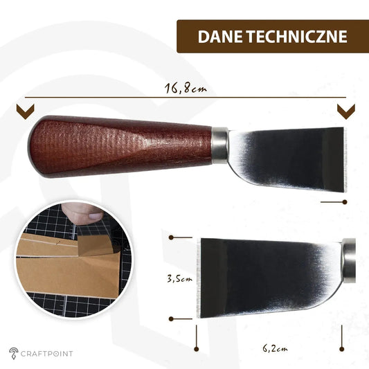 Nóż szewski/japoński z drewnianą rączką – CraftPoint