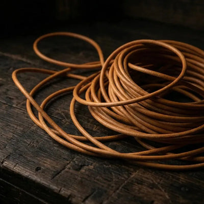 Șnur din piele rotund 2/3/4/5mm 100cm - Tan – CraftPoint