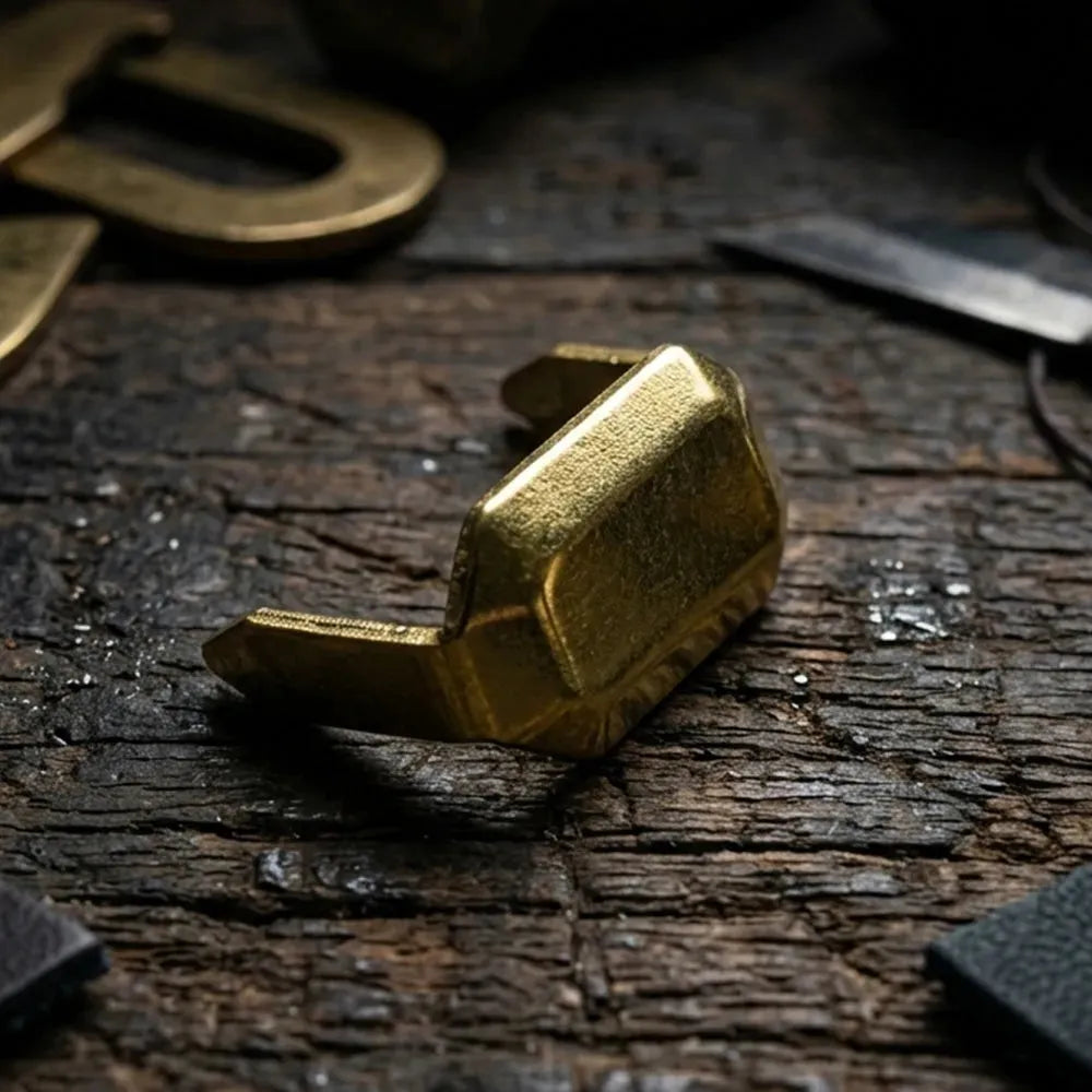 Spinki metalowe do szlufek paska - mosiądzowane - złote – CraftPoint