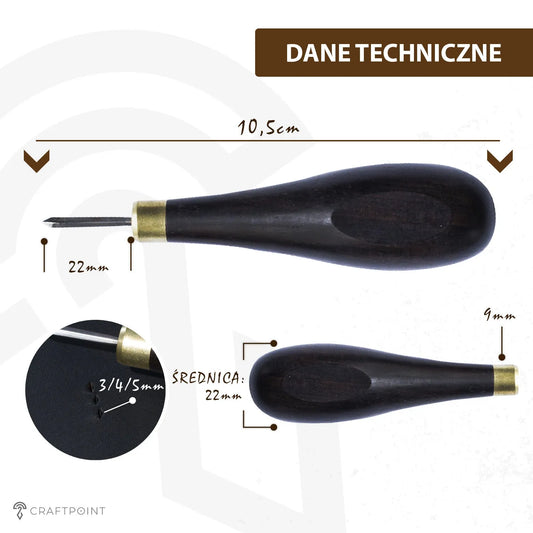 Szydło kaletnicze 3 / 4 / 5 mm – CraftPoint