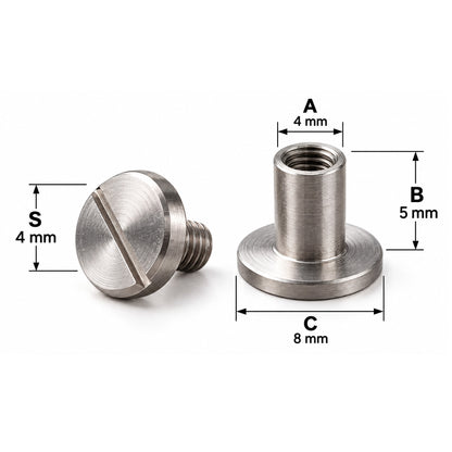 Nituri cu șurub 10/6mm - argintii