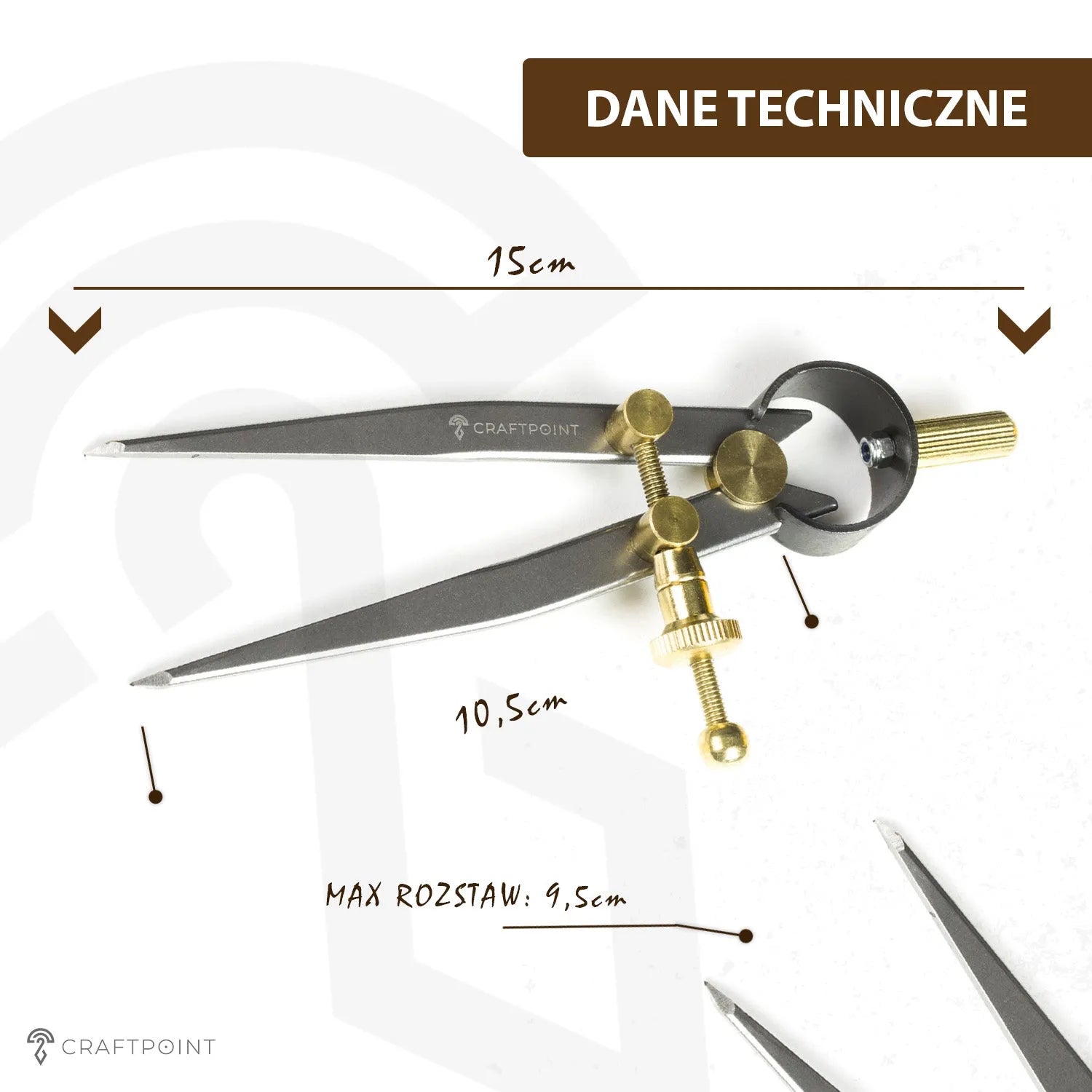 Cyrkiel traserski CraftPoint - 150mm – CraftPoint