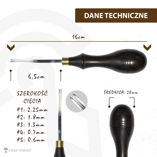 Edge beveler z drewna sandałowego - #1,2,3,4,5 – CraftPoint