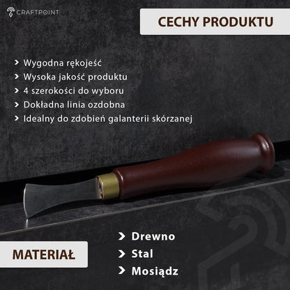 Edge Creaser - 4 rozmiary: 1/1,5/2/2,5 mm – CraftPoint
