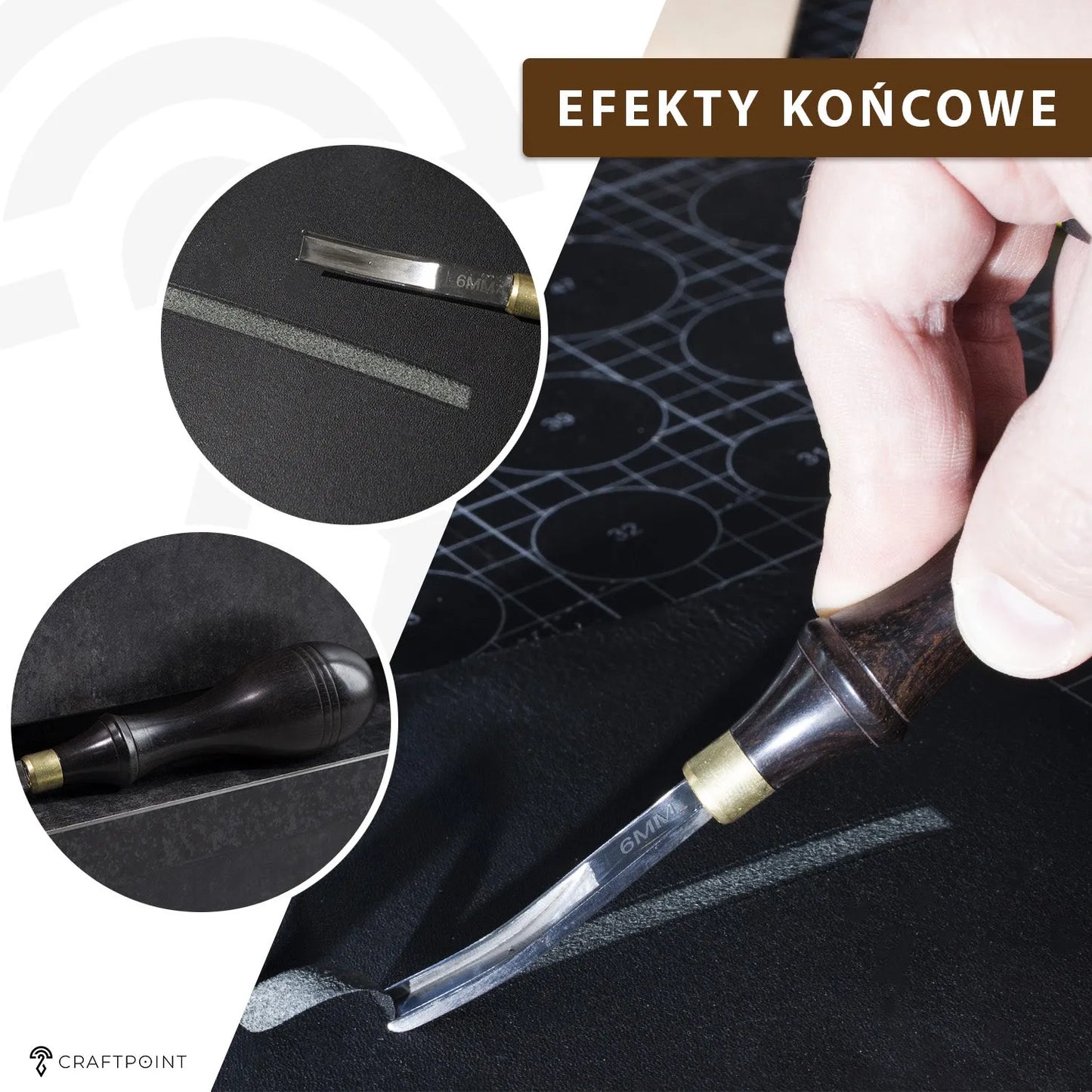 French skiver z drewna sandałowego 6mm – CraftPoint