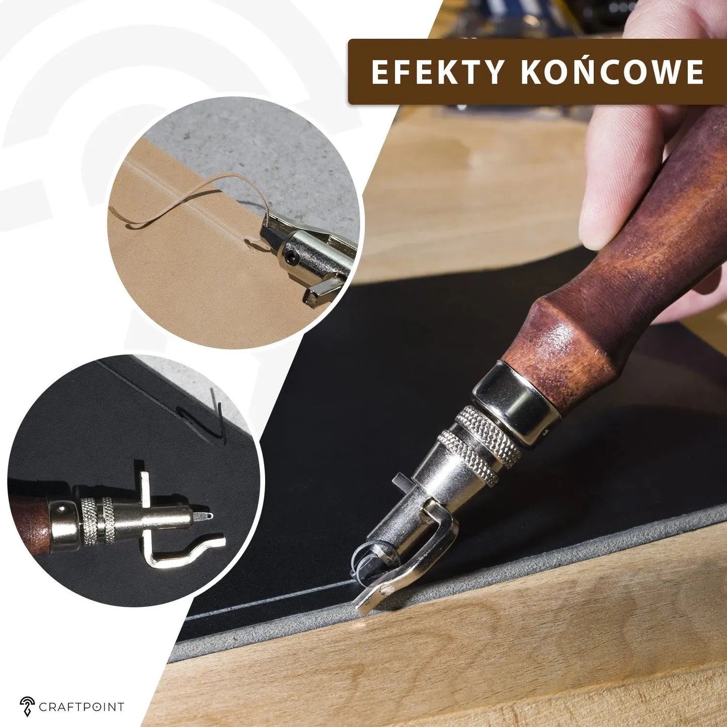Groover uniwersalny z 5 końcówkami - pro stitching groover – CraftPoint