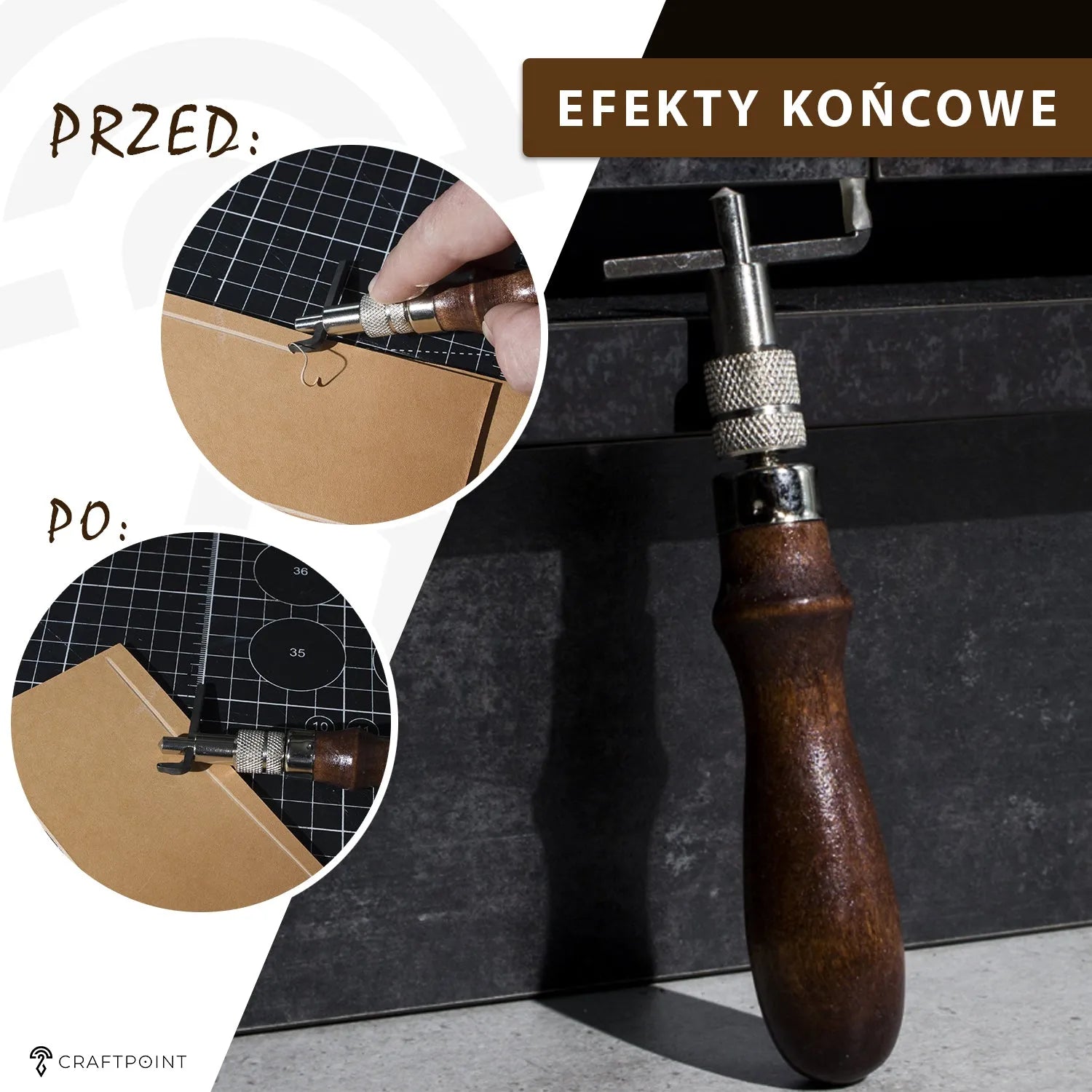 Groover z regulacją szerokości ostrza – CraftPoint