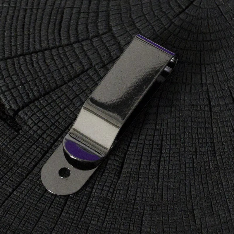 Klips do paska - czarny nikiel, podłużny – CraftPoint