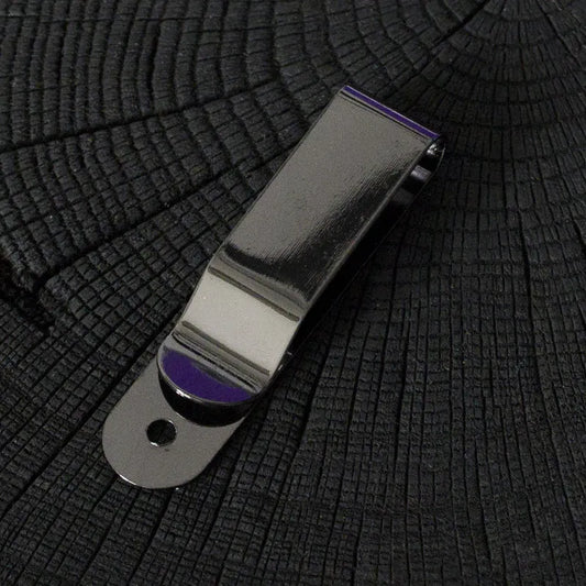 Klips do paska - czarny nikiel, podłużny – CraftPoint