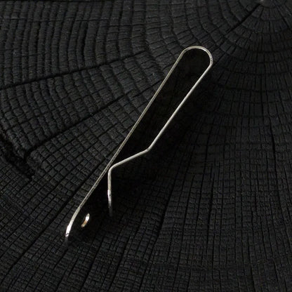 Klips do paska - srebrny, podłużny – CraftPoint