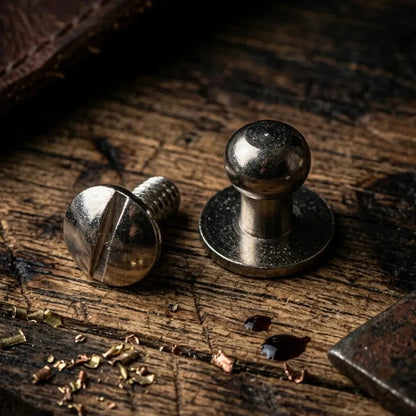 Knopiki kaletnicze 6 mm - srebrny – CraftPoint