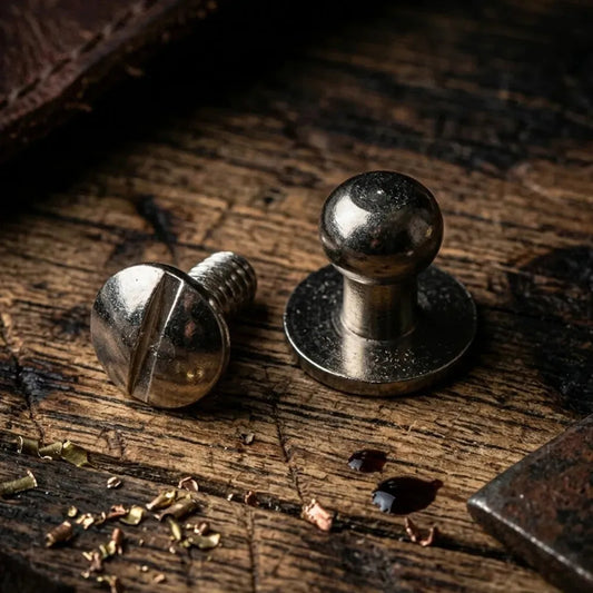 Knopiki kaletnicze 6 mm - srebrny – CraftPoint