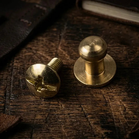 Knopiki kaletnicze 6 mm - złoty – CraftPoint
