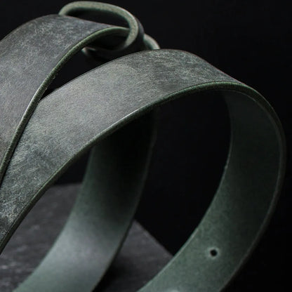 Męski pasek do spodni ze skóry Maya - Green/Bordo – CraftPoint