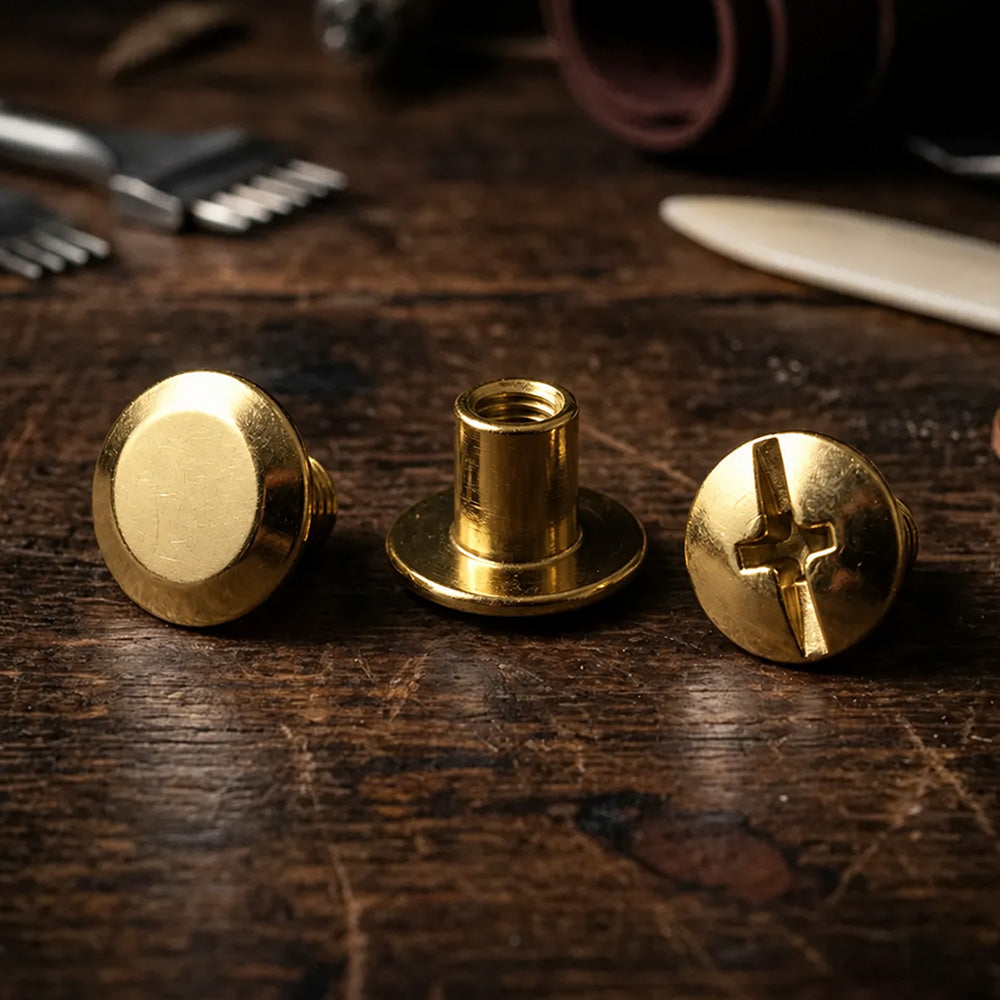Nituri cu șurub 10/6mm - aurii – CraftPoint
