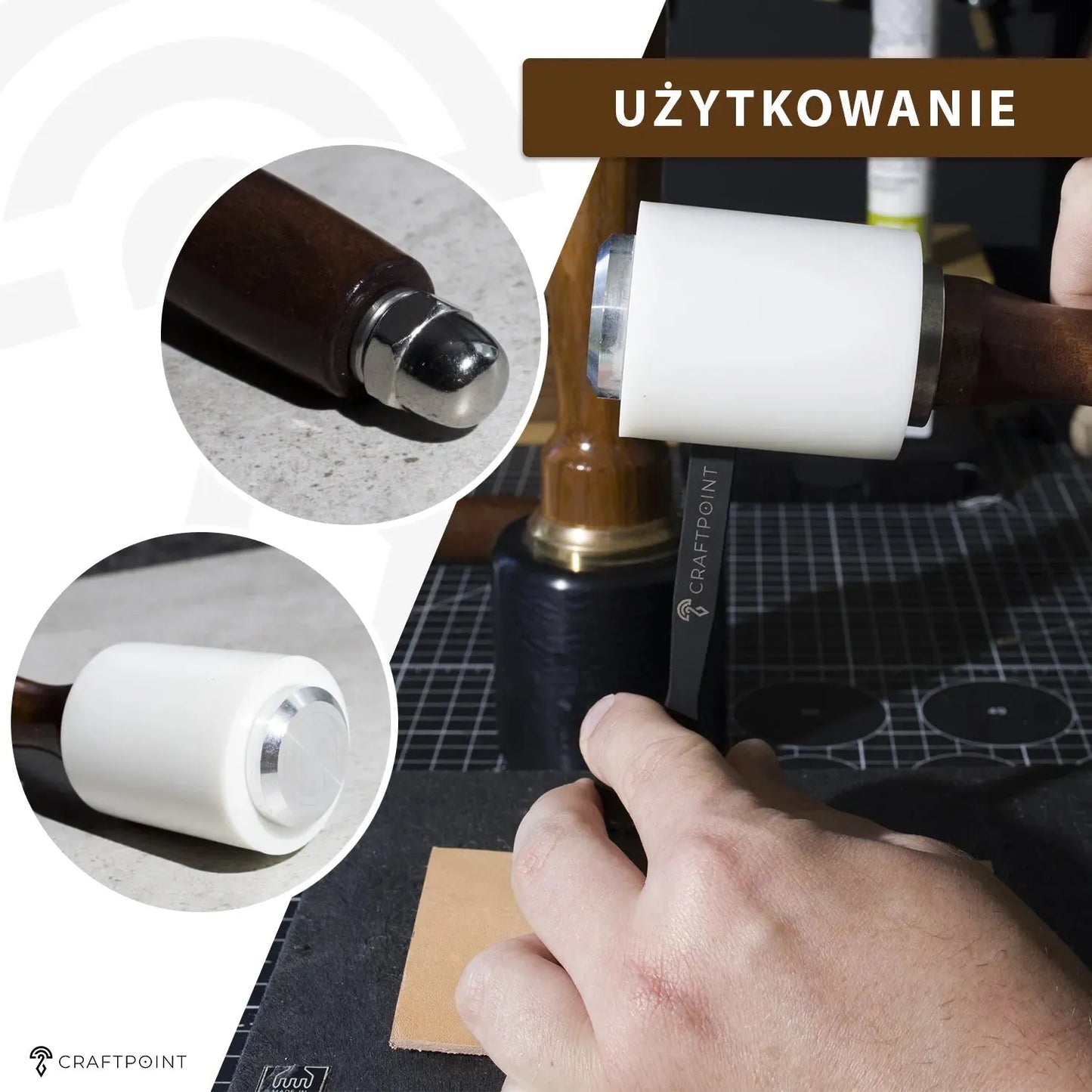 Pobijak do skóry pionowy – CraftPoint