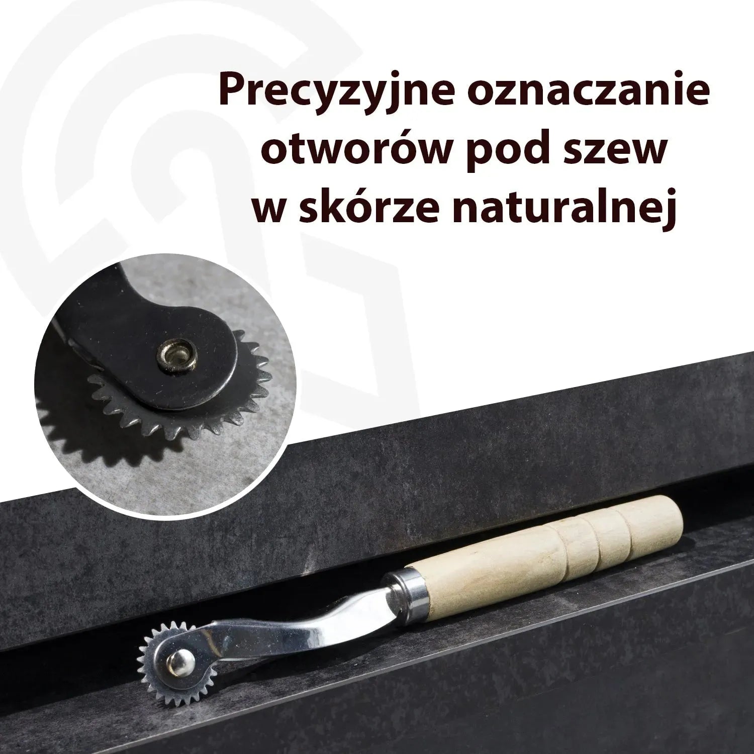 Radełko pojedyncze z drewnianą rączką – CraftPoint