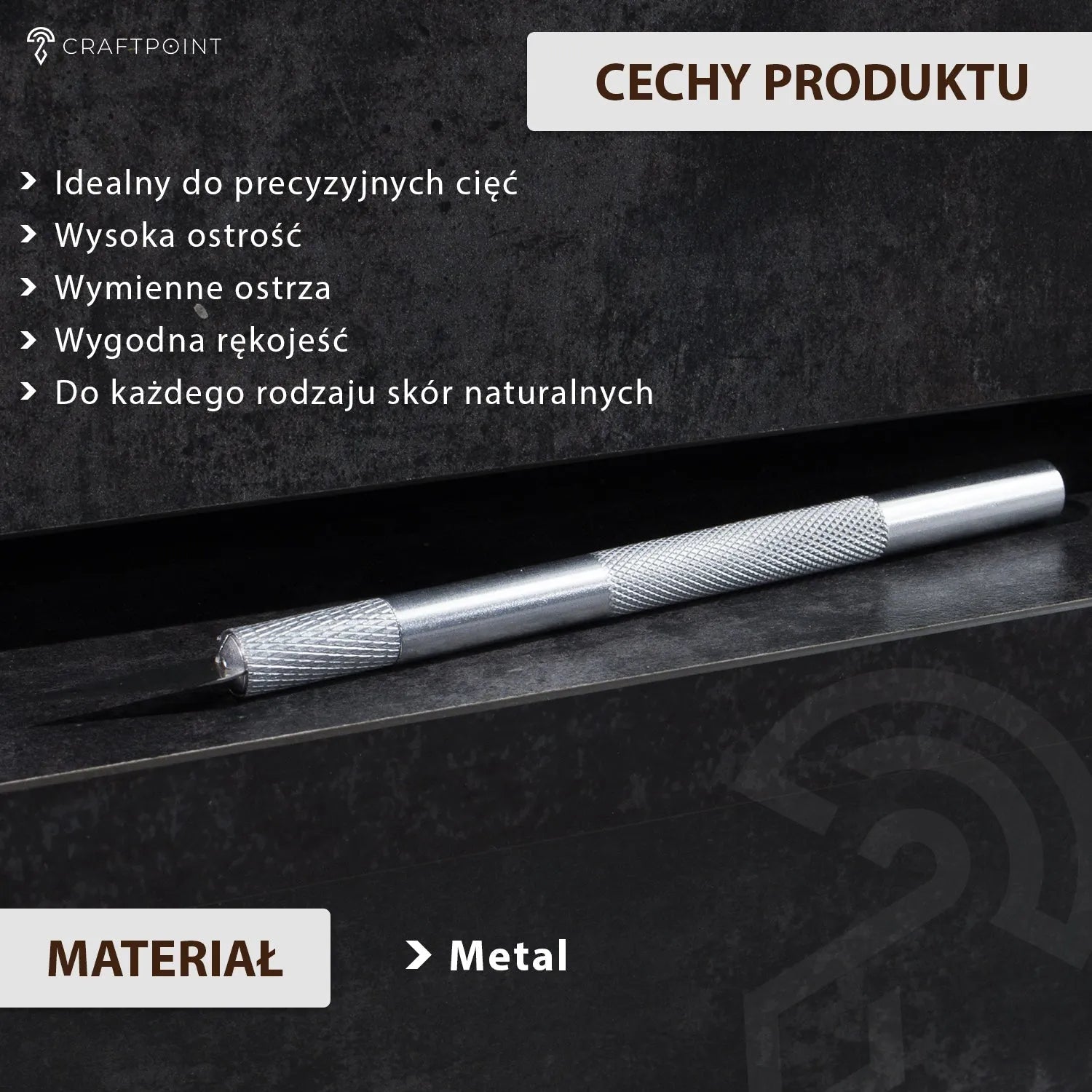Skalpel do precyzyjnych prac w skórze – CraftPoint