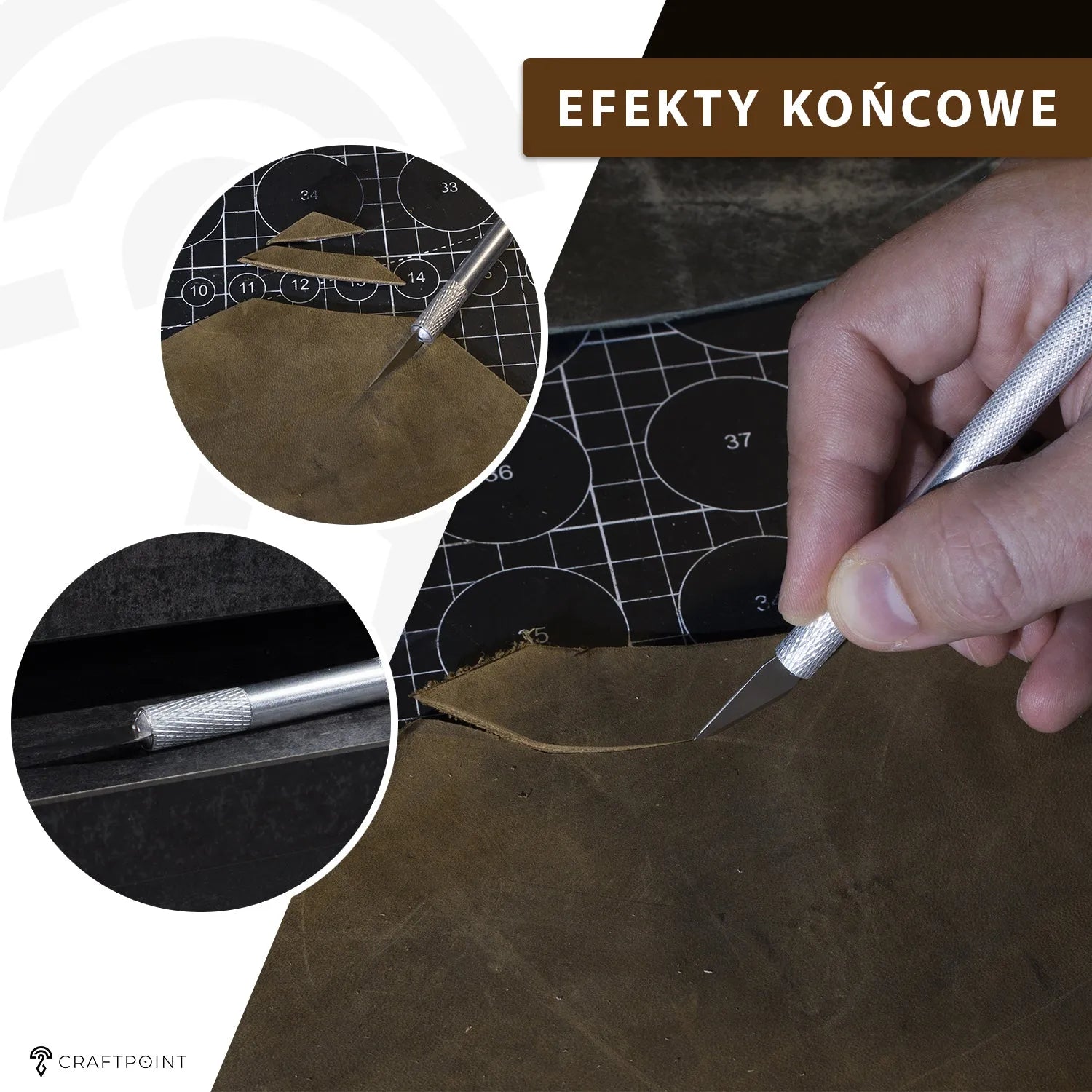 Skalpel do precyzyjnych prac w skórze – CraftPoint