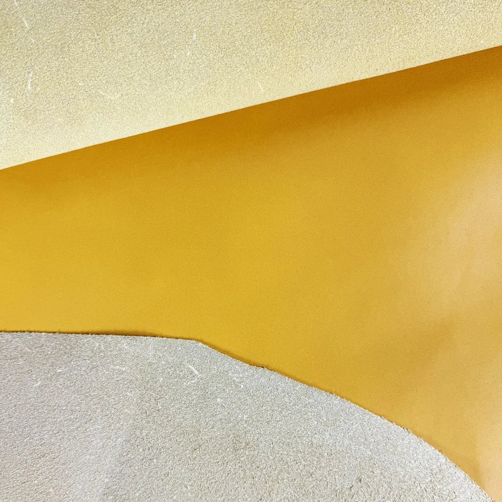 Skóra bydlęca licowa garbowana roślinnie 1.2 mm - Giallo – CraftPoint