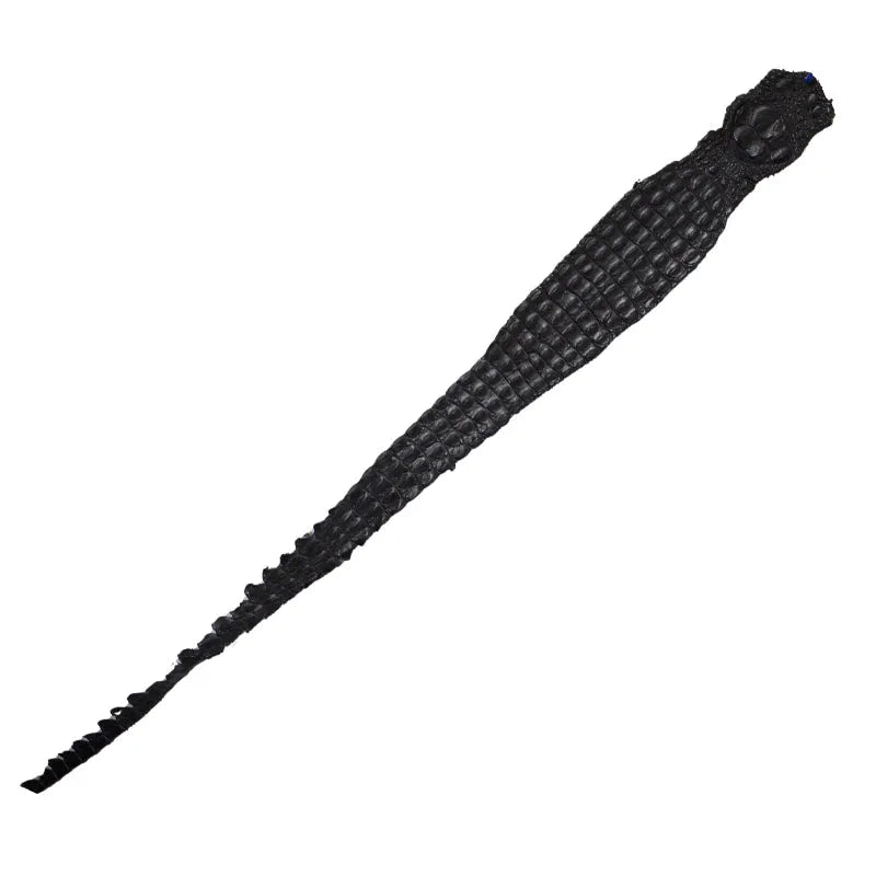 Skóra z krokodyla - hornback backstrap - ciemny brąz – CraftPoint