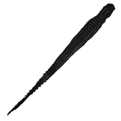 Skóra z krokodyla - hornback backstrap - czarna – CraftPoint