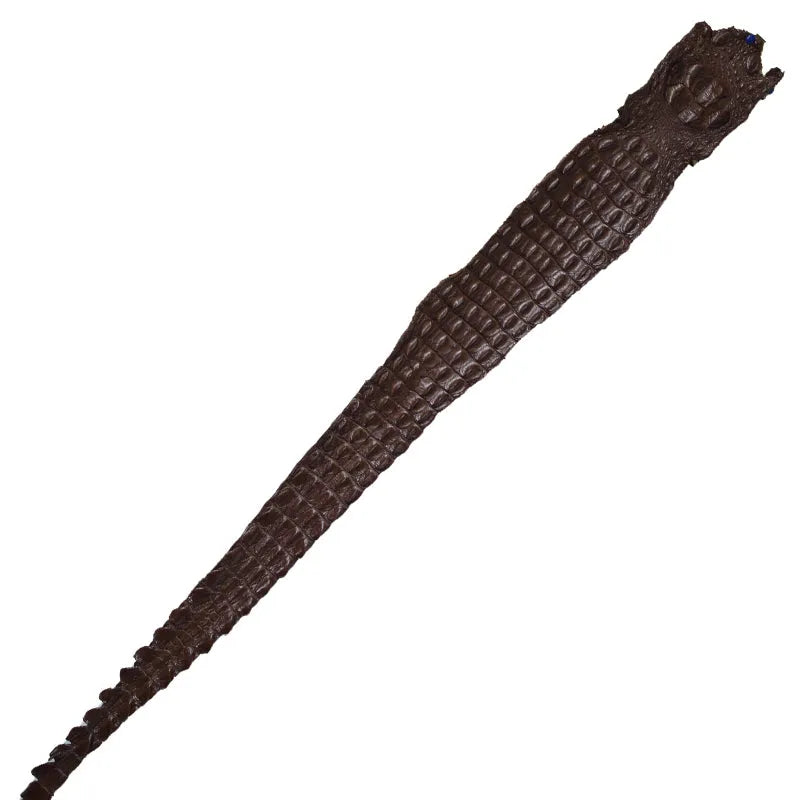 Skóra z krokodyla - hornback backstrap - jasny brąz – CraftPoint