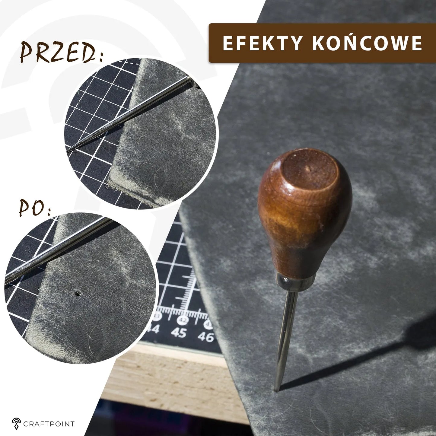 Szydło kaletnicze gruszka – CraftPoint
