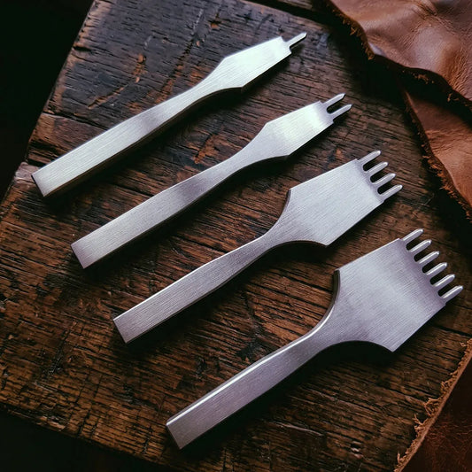 Wybijaki do otworów pod szew 5mm - zestaw 4 sztuk (srebrne) – CraftPoint